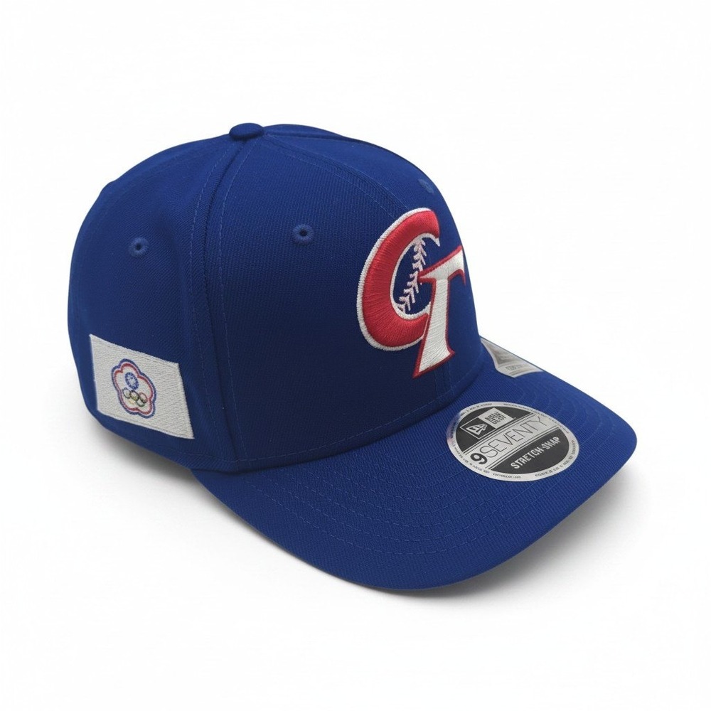 New Era Chinese Taipei World Baseball Classic WBC 9SEVENTY Stretch Snap Hat Blue